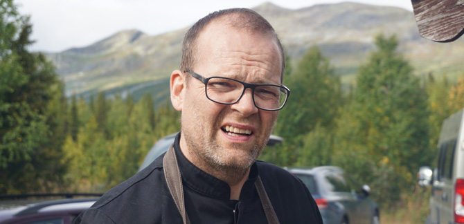 Jasper Bergström driver Kittelfjälls värdshus. Foto: Privat