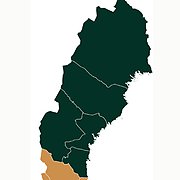 Karta region Norrland